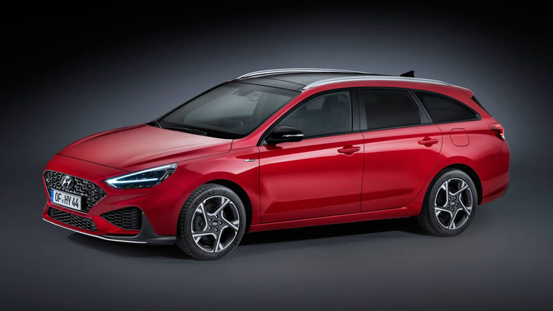 Hyundai i30 kombi N LINE - červená barva