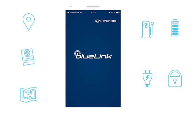 Hyundai IONIQ Electric - Aplikace BlueLink