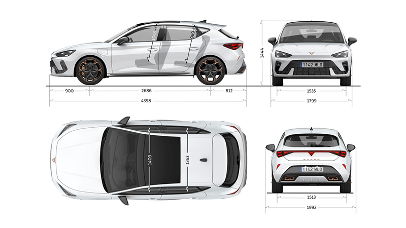 cupra leon technicka data