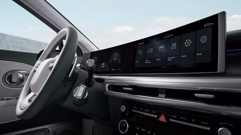 Hyundai IONIQ 9 - Panoramatický zakřivený displej Hyundai IONIQ 9