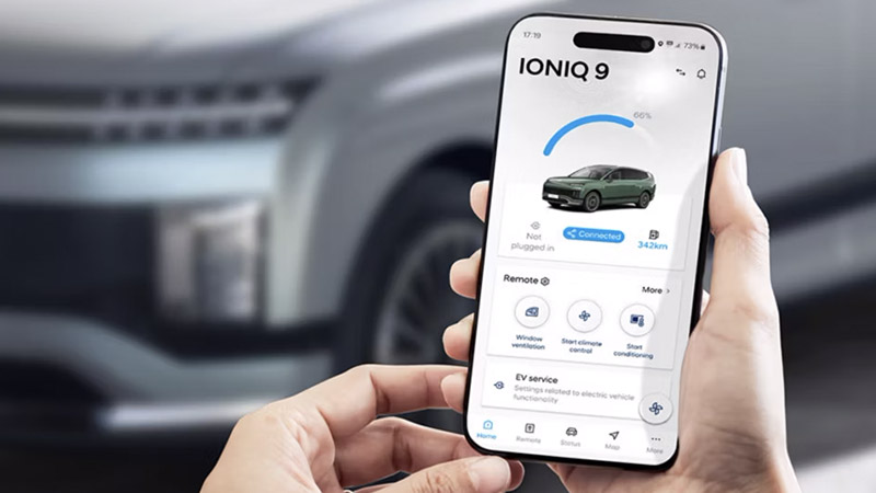 Hyundai IONIQ 9 - Vzdálené předehřívání baterie Hyundai IONIQ 9