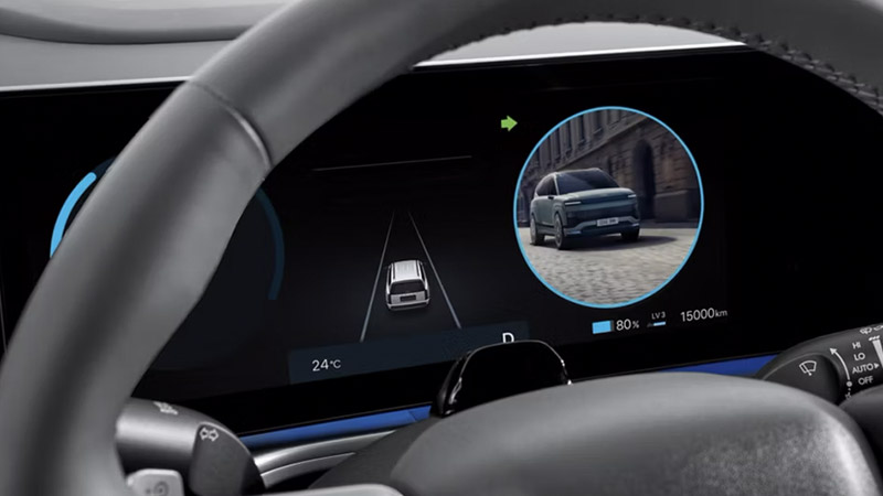 Hyundai IONIQ 9 - Kamerové sledování mrtvého úhlu Hyundai IONIQ 9