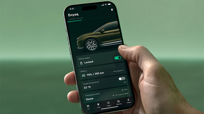 skoda enyaq smart app