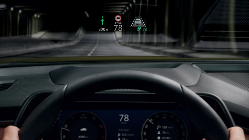 skoda kodiaq head up display