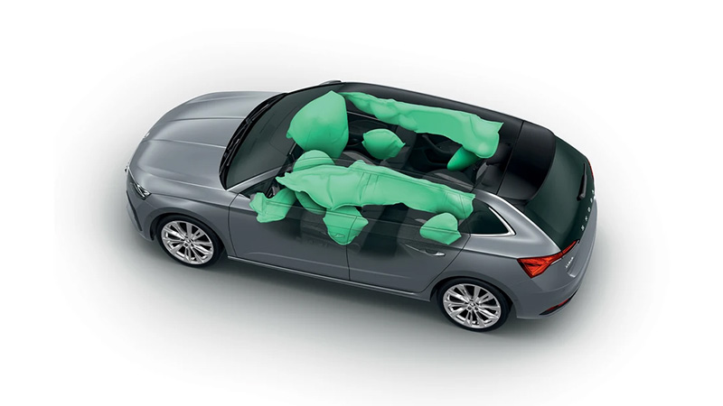 skoda scala airbagy