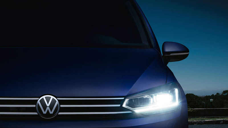 volkswagen touran přední led světlomety