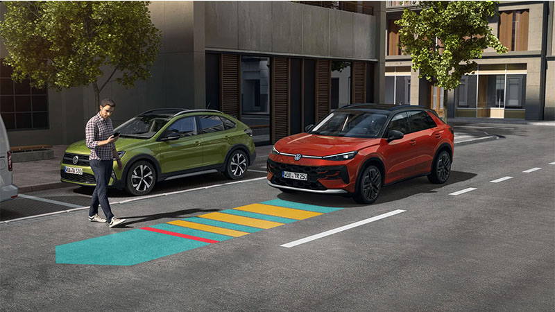 Volkswagen T-Roc - Systém nouzového brzdění Front Assist Volkswagen T-Roc asistenční systémy