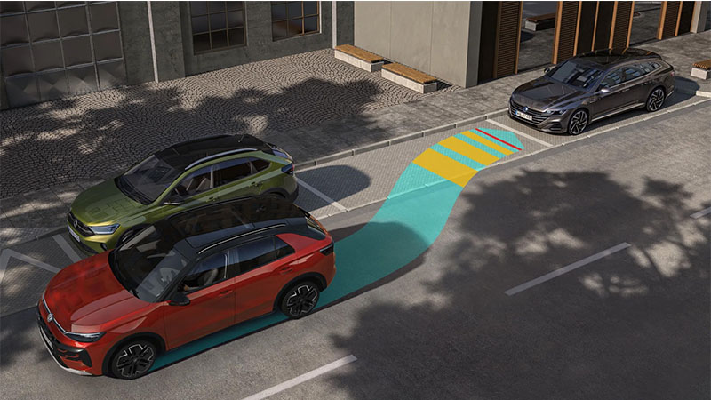 Volkswagen T-Roc - Park Assist Plus Volkswagen T-Roc asistenční systémy