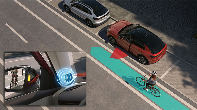 Volkswagen T-Roc - Side Assist Volkswagen T-Roc asistenční systémy