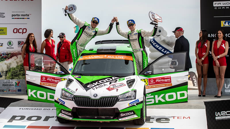 ŠKODA portugalská rallye - Rovanpera vyhrál WRC 2 Pro