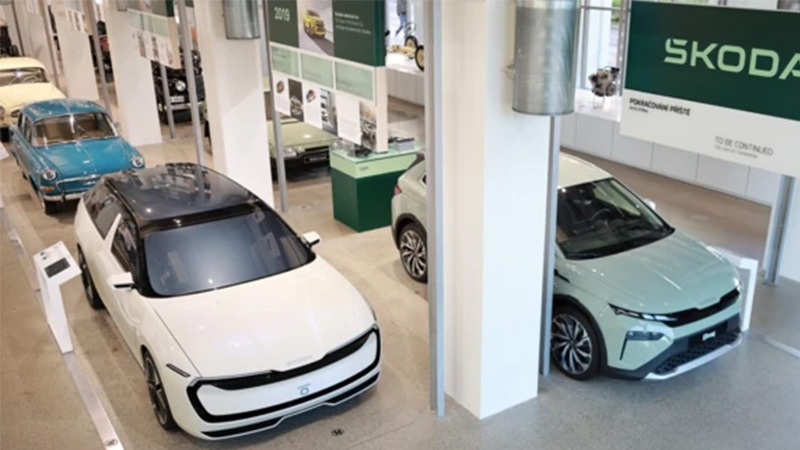 Škoda Muzeum - vystavené vozy značky Škoda