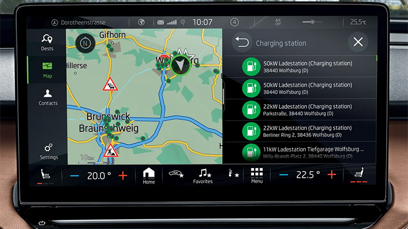 skoda enyaq clever gps