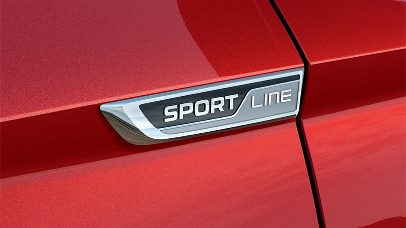 skoda karoq sportline logo sportline