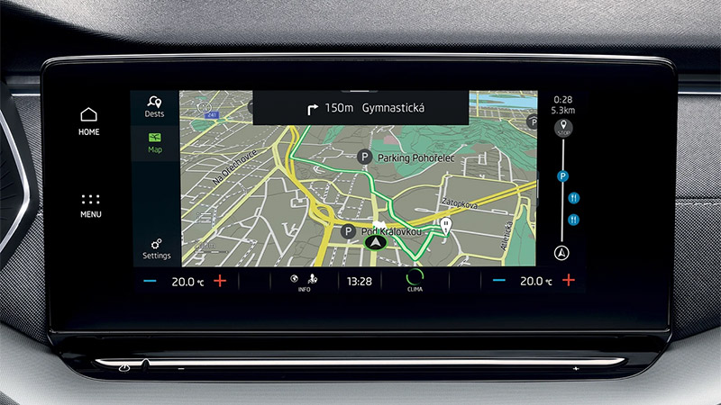 skoda octavia rs gps