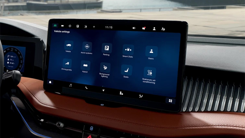 skoda superb combi infotainment